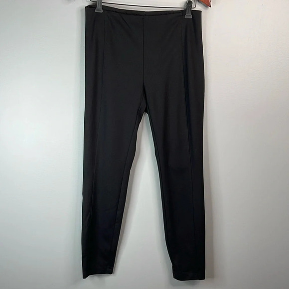 HILARY RADLEY Black Pull-on Skinny Dress Pants With  Tummy Control Size M - Picture 11 of 11